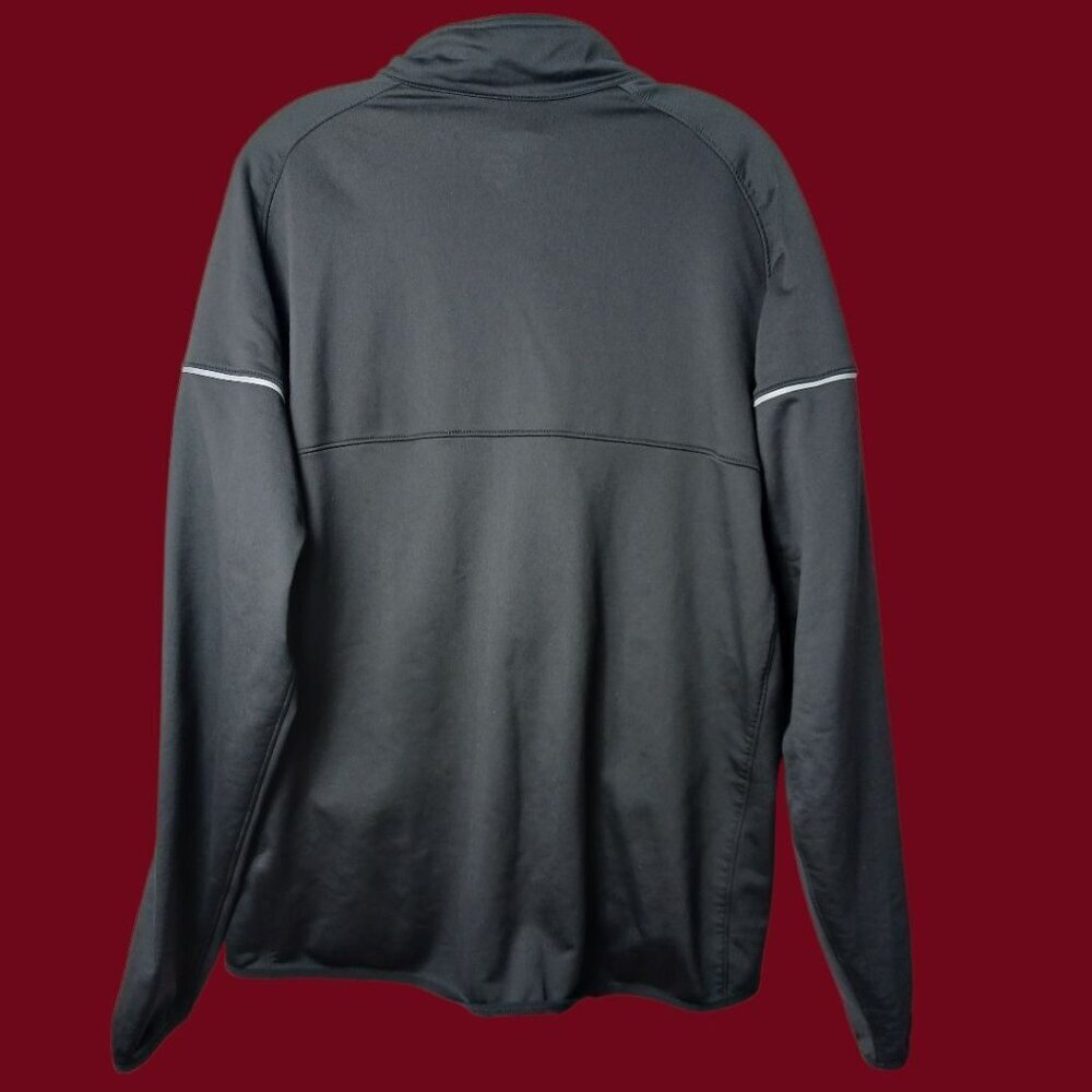 Nike Dri Fit MenTrack Jacket  Athletic Jacket Mock Neck Black/White Xlarge - Picture 2 of 13